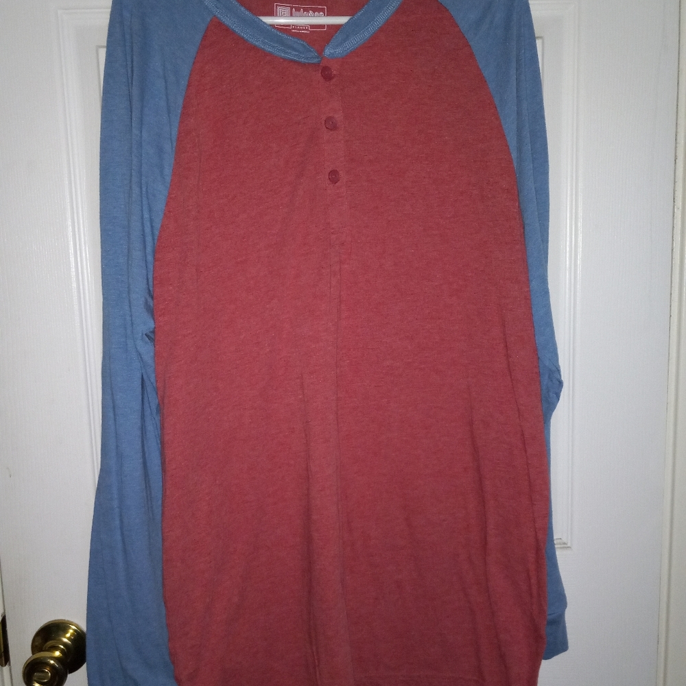 Mens long sleeve Henley LuLaRoe Mark
